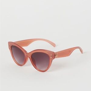 Brock Collection x H&M dusty rose large butterfly sunglasses